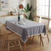 Tablecloth-Elegant Simplicity in Pure Color Wool Ball and Washed Cotton