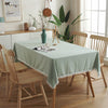 Tablecloth-Elegant Simplicity in Pure Color Wool Ball and Washed Cotton