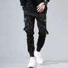 Men Cargo Pants Ribbons Harem Joggers Streetwear Hip Hop Casual Pockets Track Pants Male Harajuku Fashion Trousers
