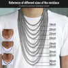 Timeless Stainless Steel Men's Necklaces - Versatile Black, Gold, and Silver Chains for Men and Women, Featuring Curb Cuban Design in Various Widths (3/5/7/9/11mm).