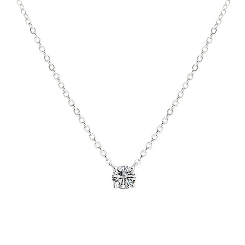 Trendsetting 925 Sterling Silver Choker Necklaces with AAA Zircon - Elegant CZ Pendants for Women's Fine Jewelry