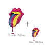 Girls Lips Patches: CHIC DRESS HOUSE Print Lips Heat Transfer Stickers - DIY Washable T-Shirts Iron On Transfer for Clothes