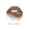 Girls Lips Patches: CHIC DRESS HOUSE Print Lips Heat Transfer Stickers - DIY Washable T-Shirts Iron On Transfer for Clothes