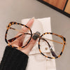 Anti-blue Light Glasses Frame Vintage Large Square Eyeglasses Blocking Blue-ray Oversized Spectacles Frames for  Men Women .