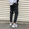 Men Cargo Pants Ribbons Harem Joggers Streetwear Hip Hop Casual Pockets Track Pants Male Harajuku Fashion Trousers