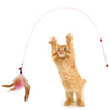 Cat Teaser Toy: 1pc Feather Wand With Bell Mouse - Colorful Pet Supplies