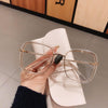 Anti-blue Light Glasses Frame Vintage Large Square Eyeglasses Blocking Blue-ray Oversized Spectacles Frames for  Men Women .