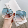 Anti-blue Light Glasses Frame Vintage Large Square Eyeglasses Blocking Blue-ray Oversized Spectacles Frames for  Men Women .