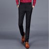 Pants Suit Business Casual Slim Fit Men's Stretch Trousers Trouser Men Dress Button-Slim Regular Formal Office Work Bars