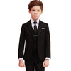 Black  Wedding Suit Kids Formal Blazer Clothing Set Gentleman Children Day Graduation Chorus Performance Dress Costume