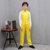 CHIC DRESS HOUSE 4Pcs Kids Boys Formal Vest Suits Child Clothes Sets Wedding  Performance Outfits 3-12 Years