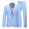 CHIC DRESS HOUSE Elegant Slim Fit Men's Suit Set for Formal Occasions - Blazer and Trousers in White