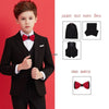 Black  Wedding Suit Kids Formal Blazer Clothing Set Gentleman Children Day Graduation Chorus Performance Dress Costume