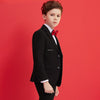 Black  Wedding Suit Kids Formal Blazer Clothing Set Gentleman Children Day Graduation Chorus Performance Dress Costume