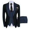 CHIC DRESS HOUSE Slim Fit Blazers Ball and Groom Suits for Men Boutique Fashion Wedding( Jacket + Vest + Pants )