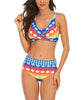 Chic Striped Print Bikini Set: Embrace Summer in Style with this Sexy Two-Piece Swimwear Ensemble for Women