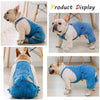 Blue Jeans Dog Jumpsuit-Summer Romper for Chihuahua, Pitbull, and More - Stylish Canine Costume